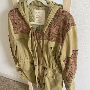 Free People Cargo Khaki Jacket